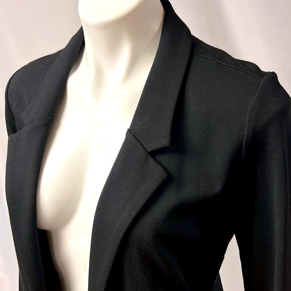 CLOSET CLOSING 7/31 CHRISTIAN SIRIANO NY SMALL BLACK OPEN BLAZER W/ POCKETS